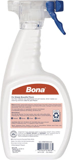 Bona Hardwood Floor Cleaner Spray - 32 fl oz - Cedar Wood Scent - Refillable - Residue-Free Floor Cleaning Solution for Wood Floors