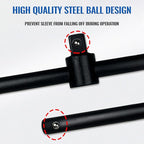 3/4" T-Handle Sliding Wrench Breaker Bar, 18.9 Inch Heavy Duty Steel Drive Socket Hand Tool, Gifts for Men & Dad