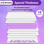 10 Pack Swiffer Power Mop Refills – Disposable Wet Mop Pads for Swiffer Power Mop, Perfect for Hardwood, Tile, and Laminate Floors, Easy-to-Use Floor Cleaning Pads Compatible with Swiffer WetJet