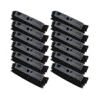 SPARTA Multi-Level Tile Scrub Brush 12" Wide Brush Head, Heavy-Duty Tile Cleaning Brush with End Bristles for Commercial Tiles, Tubs and Floor, Plastic, 12 Inches, Black, (Pack of 12)