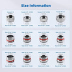 iFealClear 11 PCS Brass Faucet Adapter Kit, Kitchen Sink Aerator Adapters Fit Faucet with Removable Aerators, Male Female Thread Sink Faucet Adapter for Bathroom, Kitchen, Outdoor Garden Faucet, Rvs