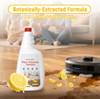 Floor Cleaning Solution Compatible With Roborock Robot Vacuum and Mop Cleaner (Qrevo/Q7/Q10/Saros 10R), Deep Cleans For Multiple Hard Floor, Suitable for All Robot Vacuum With Mopping (Lemon)