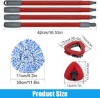 Mop Replacement for Ocedar, Mop for O Cedar, Replacement Mop for O Cedar Spin Mop Contains 4-Section Mop Handle 2 Mop Replace Head 1 Mop Base 1 Scrubber Mop Head for O-Cedar Spin Mop