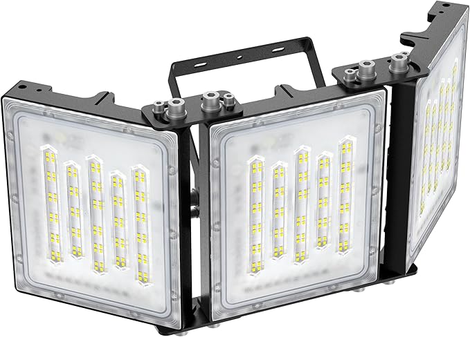 STASUN 300W LED Flood Light, Mini Series Outdoor Floodlight, 30000LM 6000K Daylight White, IP66 Waterproof, 3 Adjustable Heads, Exterior Flood Lights for Backyard, Driveway, Garage, Patio, Barn