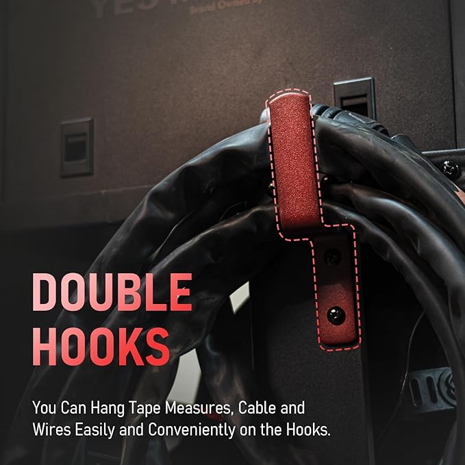 YESWELDER Welding Cart with 4 Drawers for MIG Welder TIG Welder and Plasma Cutter, Black&Red Version Heavy Duty Large Storage 360° Rolling Welding Trolley