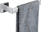 JQK Polished Towel Bar, Rounded Edges 26.41 Inch Towel Rack, 304 Stainless Steel Bathroom Wall Mount, Useable Length 24 Inch, TB250L24-CH