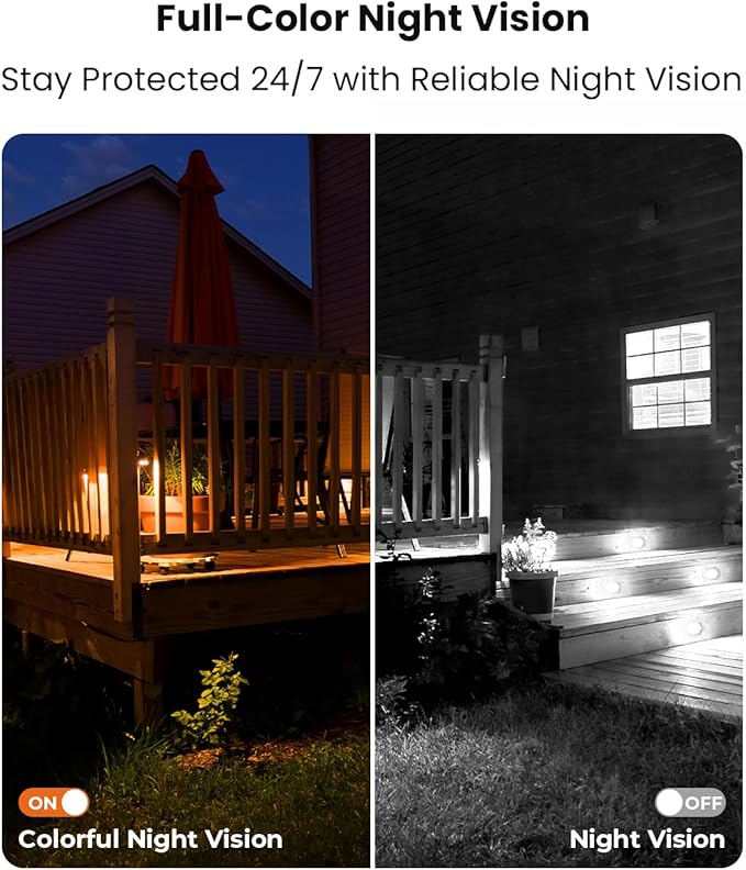 4G LTE Cellular Security Camera Wireless Outdoor with 3-year Unlimited Data SIM Card, Solar Camera, No WiFi Security Camera, Color Night Vision, 360° Live View, PIR Motion Sensor, 2-Way Audio