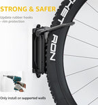 monTEK Swivel Bike Wall Mount – 2 Pack Garage Bike Hanger & Space-Saving Vertical Bike Rack for Garage & Apartment, Sturdy Bike Storage Hook Holds 66 lbs, Easy Installation & Scratch-Proof Design