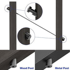 CKE 30 Pack 3/8" Black Angle Beveled Washers for Cable Railing, 30 Degree Beveled Washers for 1/8" 5/32" 3/16" Stair Deck Cable Railing Kit, T316 Stainless Steel Black Cable Railing Angle Washer,BCR17