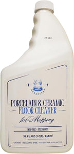 Porcelain & Ceramic Tile Floor Cleaner - Mop Soap Concentrate for mopping - Streak-Free Clean, Ph Neutral and non-Toxic - Safe for Marble, Travertine, Limestone - 32 fl oz (1-qt)