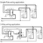 0-10V LED Dimmer Switch for 0-10V Dimmable LED Lights, Single-Pole or 3-Way, Wallplate Included, ETL Listed
