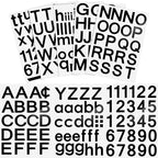 Outus 8 Sheets Vinyl Letter Stickers Self Adhesive Mailbox Numbers Alphabet Stickers Stick on Letters for Christmas Stockings Scrapbook Bulletin Board School Business(2 Inch,Black)