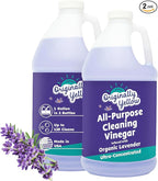 Originally Yellow Lavender Distilled White Vinegar For Cleaning Purpose | USA Made All Purpose Cleaner | Use as Glass, Kitchen & Floor Cleaner | Plant Derived Cleaning Vinegar Gallon 2 pack | 128 Oz