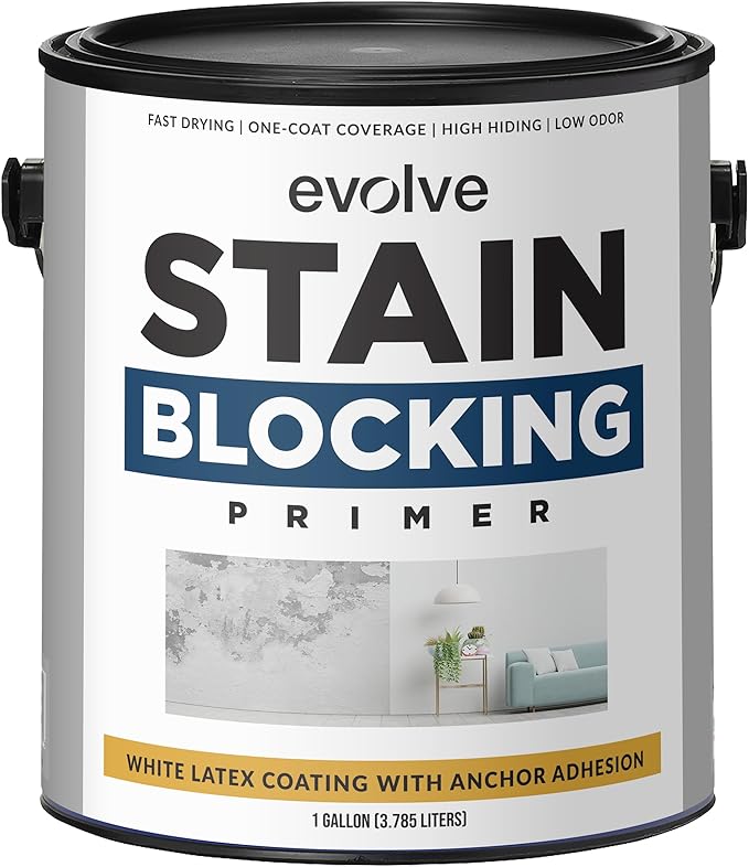 Evolve Ultimate Pro Stain Blocking Primer: Quick-Dry, Low Odor, Superior Stain-Blocking Primer,(1 Gallon)