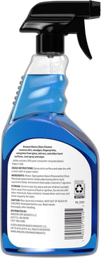 Amazon Basics Glass Cleaner, 32 Fl Oz, Pack of 2 with 1 Sprayer