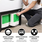 Washer and Dryer Pedestals - 29" W, 16" H, Black Steel Universal Fit with Major Brands, Leak-Proof Laundry Pedestal with Drain Pan & Hose, Washer and Dryer Stand for Back Pain Relief, 800 lbs Capacity