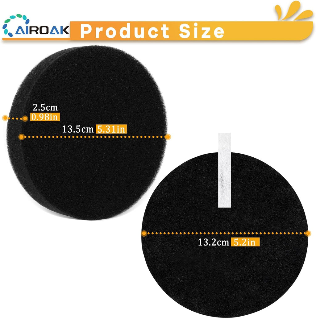 2252 Vacuum Filters for Bissell CleanView Vacuum Cleaner 3197A 3198A 2256 3534 3536 2258 2253 1979 2190, Compare to Part #1608225 & 1601972