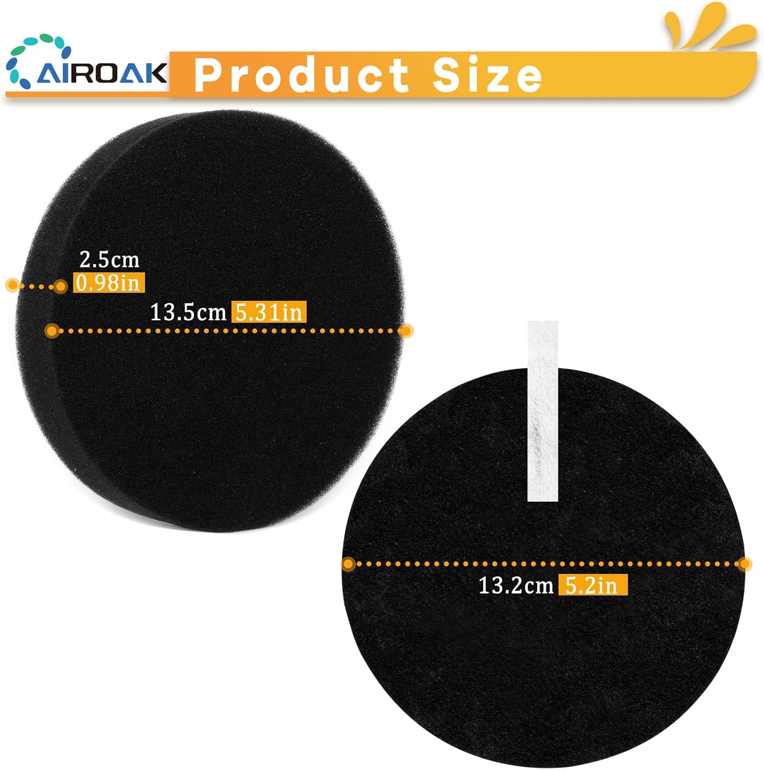 2252 Vacuum Filters for Bissell CleanView Vacuum Cleaner 3197A 3198A 2256 3534 3536 2258 2253 1979 2190, Compare to Part #1608225 & 1601972