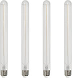 OHLECTRIC T9 LED Tubular Bulbs (4-Pack) 5W (40W Equivalent) 11" Clear Tubular Bulb 400 Lumens, 3000K Soft White, E26 Medium Base, Dimmable, Wet Rated, Filament Style, Replacement for Bulbrite 776946