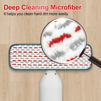 4 Pack Upgraded Reusable Mop Pads Compatible with Swiffer PowerMop, Mopping Pad Compatible with Swiffer Power Mop, Spray Refill for Multi-Surface Floor Cleaning, Reusable Thicker Microfiber Material