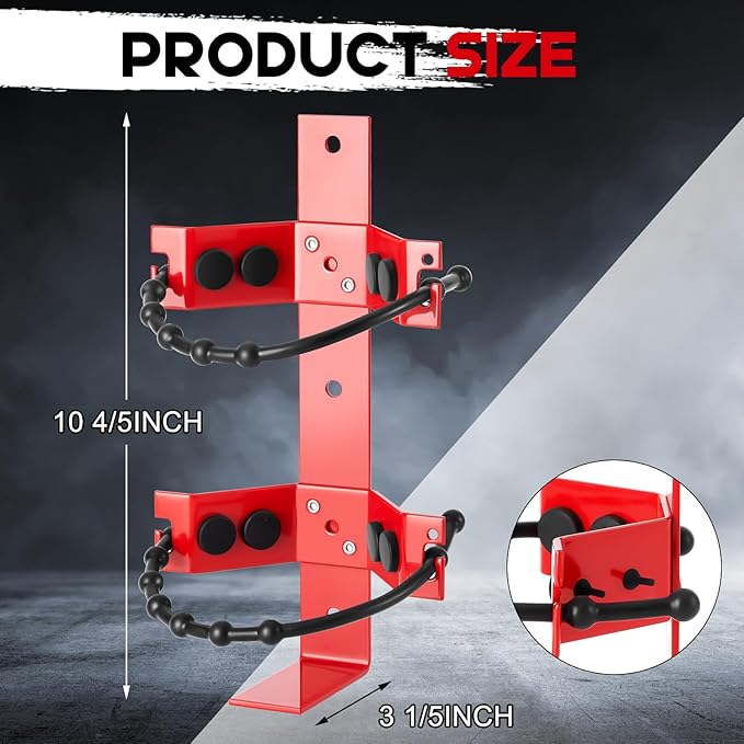 1 Pcs Fire Extinguisher Mount Bracket Adjustable, Supports up to 2.5 and 5lb, Heavy-Duty and Easy Installation, Ideal for Home, Truck, Rv, Boat, Commercial Use, Secure and Durable Holder