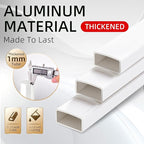 GameGem Step Ladder 6 Step Folding, Aluminum Ladders for High Ceilings, Tall Closet, Cabinet, 6 ft Lightweight Step Ladder with Anti-Slip Foot for Home Use, 330Lbs Load, White