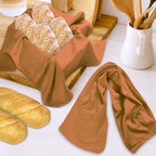 Urban Villa Kitchen Towels Set of 6 Fall Dish Towels for Kitchen 100% Cotton Rust Color Dish Cloths 20''X30'' Large Multi-Purpose Kitchen Hand Towels Highly Absorbent Kitchen Towels with Hanging Loop