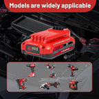 Upgrade 2-Pack 3.0Ah Batteries Replacement for Craftsman 20V Battery Compatible with Craftsman CMCB205 CMCB204 CMCB206 CMCB202 CMCB201 20V Cordless Power Tools﻿