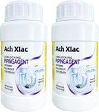 Drain Cleaner, 2PCS Sink Drain Clog Remover, Unclog Shower Drains, Pipe unblocking for toilets, Tubs, Shower or Sink Drains, Unclogs and Hair 18.4oz