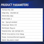 220 2-Pole 20-Amp Circuit Breaker, Type 3/4-Inch Plug-On Molded Case Circuit Breaker, Thermal Magnetic Protection, 10 KAIC, 120/240V, fit for Load Centers by SOYGN
