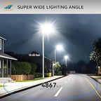 6000W Solar Lights Outdoor Waterproof, 7000K Dusk to Dawn Outdoor Solar Street Light Motion Sensor with Remote, LED Security Flood Light for Outside Garden Yard Pathway Garage Parking Lot, 2 Pack