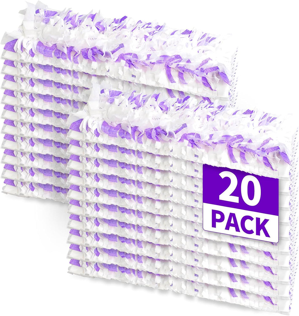 Disposable Power Mop Pads Refills for Swiffer PowerMop，Multi-Surface Mopping Pad Refills for Floor Cleaning (White & Purple, 20 Pack)