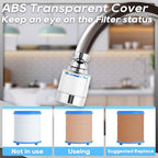 Rotating Faucet Extender Sink Aerator, Sink Filter Water Faucet, 360 ° Faucet Extender, With Universal Converter, Swivel Multifunctional Robotic Arm for Home Kitchen Bathroom - 2 Pcs