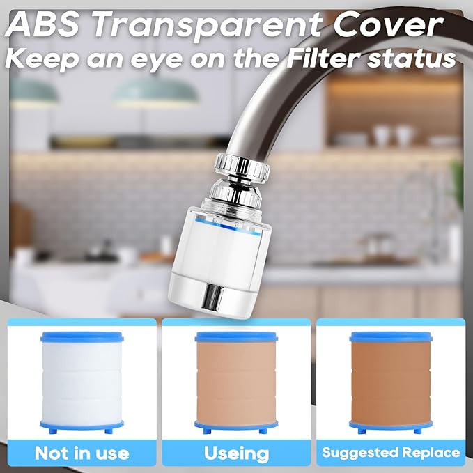 Rotating Faucet Extender Sink Aerator, Sink Filter Water Faucet, 360 ° Faucet Extender, With Universal Converter, Swivel Multifunctional Robotic Arm for Home Kitchen Bathroom - 2 Pcs