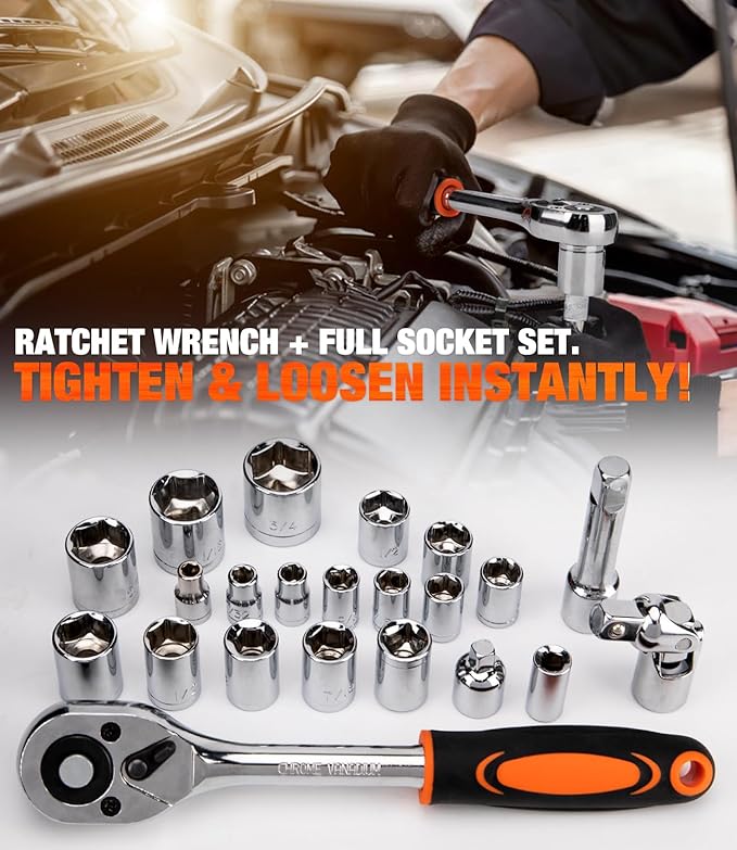 328-Piece Tool Set - Tool Kit Toolbox Storage Case with Drawer, General Household Hand Tool Kit Perfect for Home & DIY Repairs