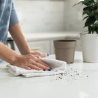 S&T INC. Multipurpose Cotton Terry Cleaning Towels for Home, Car, Automotive, and Garage Cleaning Supplies, 14 Inch x 17 Inch, White, 24 Pack