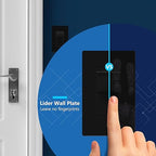 LIDER Black Minimalist Decorator Switch, Frameless Light Switch, On/Off Rocker Switch, Single Pole, Residential Grade, 3 Wire,15A 120-277VAC 10 Pack