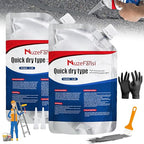 Concrete Crack Sealant, Self-Leveling Waterproof Cement Filler, Fast-Drying Crack Repair Glue for Driveways, Sidewalks, Walls, Floors, Garage – Indoor & Outdoor Use (2 Pack)