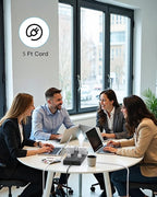 Extension Cord 15 Ft, HANYCONY Power Strip with 16 Oultets 4 USB Ports(2 USB C), 2700 Joules Heay Duty Surge Protector, Flat Plug, Wall Mount for Home Office, ETL Listed, Black