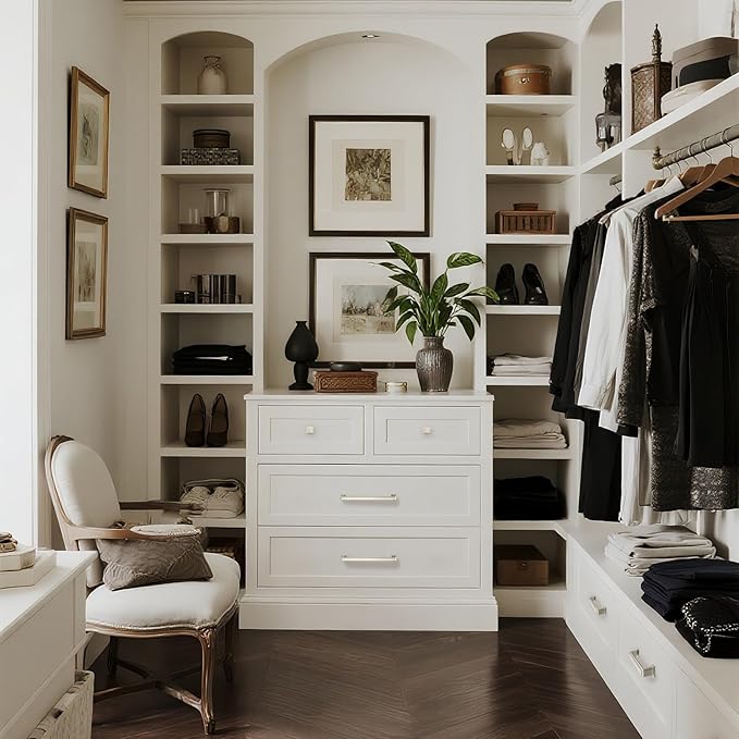 10 Pack 7.5 Inch(192mm) Hole Center Satin Nickel Modern Cabinet Pulls Kitchen Cabinet Handles Kitchen Cabinet Hardware Timeless Drawer Pulls for Dresser Cupboard Wardrobe, Nickel-B(7.5x10)