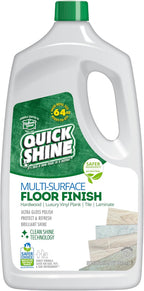 Quick Shine Multi Surface Floor Finish 64oz | Cleaner & Polish to use on Hardwood, Laminate, Luxury Vinyl Plank LVT, Tile & Stone | Safer Choice w/Clean Shine Technology | Shine-Protect-Refresh