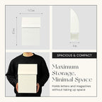 NACH Mailboxes for Outside Wall Mount, 15 x 10 x 4 inches, White Mailboxes for Outside, Waterproof Mailbox Wall Mount with Newspaper Holder - The Milano Mailbox