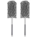 Mini Duster for Cleaning, 360° Bendable Hand Dusters with Extension Pole, Washable Small Duster for Car Interior, Office, Furniture