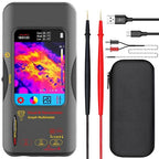 BSIDE Thermal Imager Multimeter 2 in 1, 320×320 IR Resolution with 20000 Words Multimeter 3.98'' Touchscreen 25Hz Infrared Thermal Camera 15 Thermal Palettes TRMS Auto-Ranging Tester