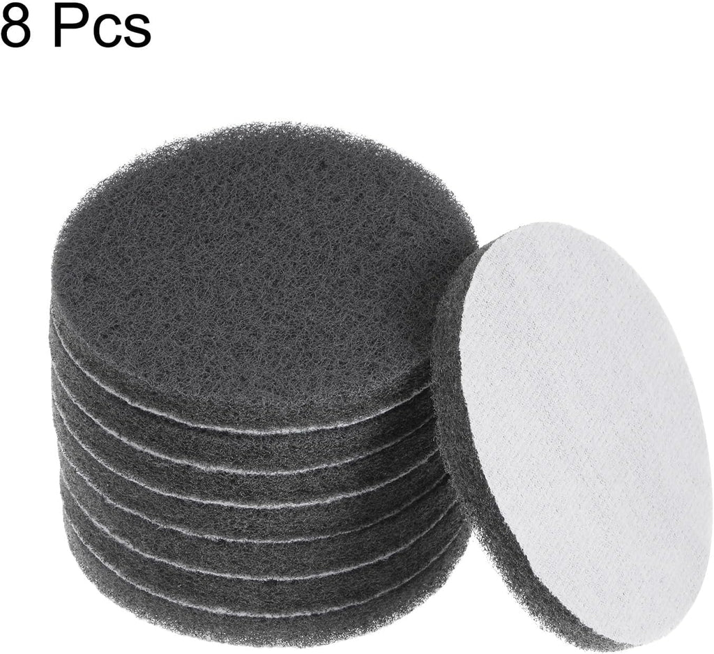 HARFINGTON 8pcs Drill Power Brush 4 Inch Tile Scrubber Scouring Pads 1000-1200 Grit for Bathroom Kitchen Household Cleaning