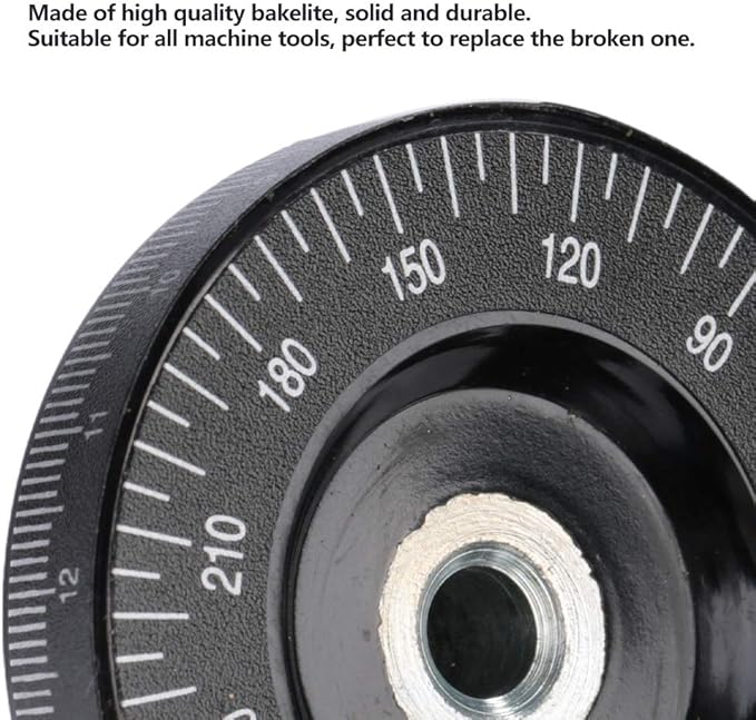 Yosoo Scale Handwheel, 63mm Solid Handwheel, Grinders for Milling Machine Lathes