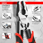 HAUTMEC 9" Linesman Pliers,High Leverage Combination Pliers 4 in 1 Multifunctional Heavy Duty Lineman Tools HT0273-PL