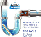 SANI 360° Sani Sticks Drain Cleaner and Deodorizer, 48 Count, Orange Scent Enzyme Pipe Cleaners, Eliminate Odors, Prevent Clogged Drains, Safe for Sinks, Bathtub Drains, Septic Tanks