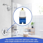 RP19804 Shower Cartridge Replacement for Delta 1300/1400 Series Single-Handle Tub and Shower Faucets and Monitor Valve (1993–2007), with RP22734 Bonnet Nut, Pressure-Balancing Valve Core