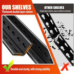 3 Tier Garage Shelving,Garage Storage Shelves,Adjustable Heavy Duty Metal Shelving Units and Storage Large Rack,Utility Steel Shelf For Shop Warehouse Industrial Pantry Basement Organizers 33"x35"x16"